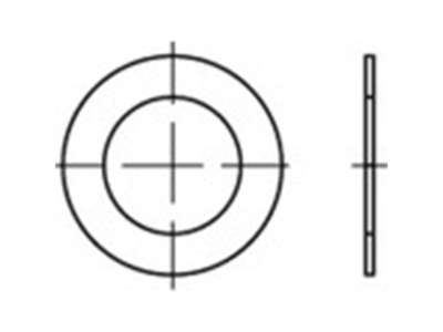 Stålshims 95x115x0,1mm