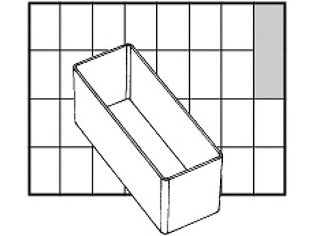 Raaco indsats A9-2 klar 45x40x110 mm