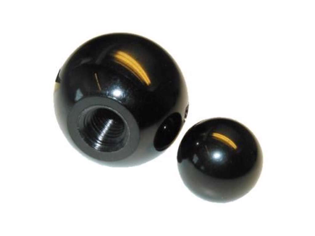 Bakelitkugle M10 Ø32mm sort