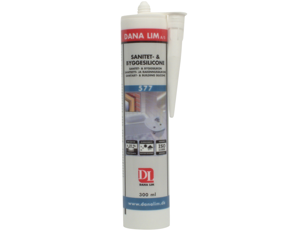 Dana 577 sanitet silicone lysgrå 300 ml