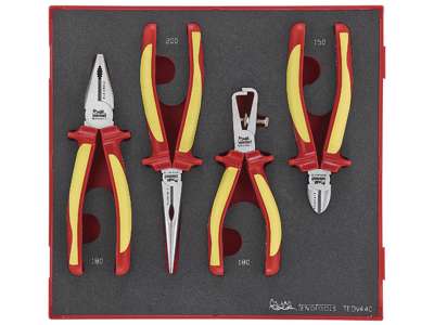 Tangsæt TEDV440, isoleret 1000V 4-dele Tengtools