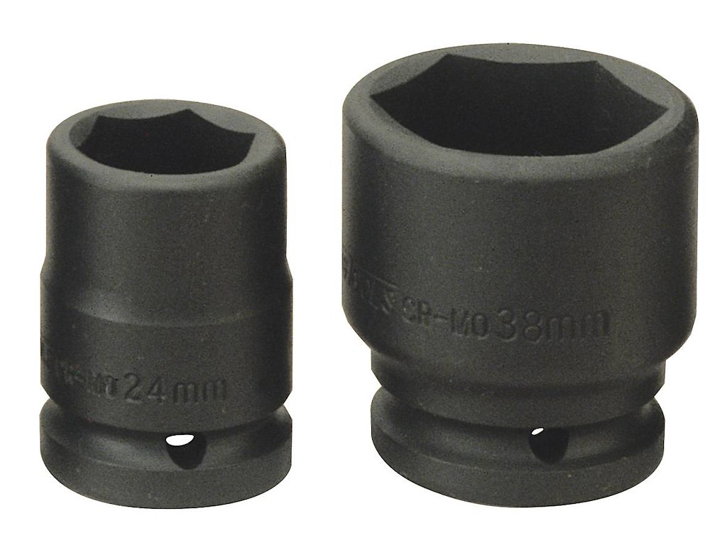 Slagtop 1/1"-38mm 6-kt kort Tengtools