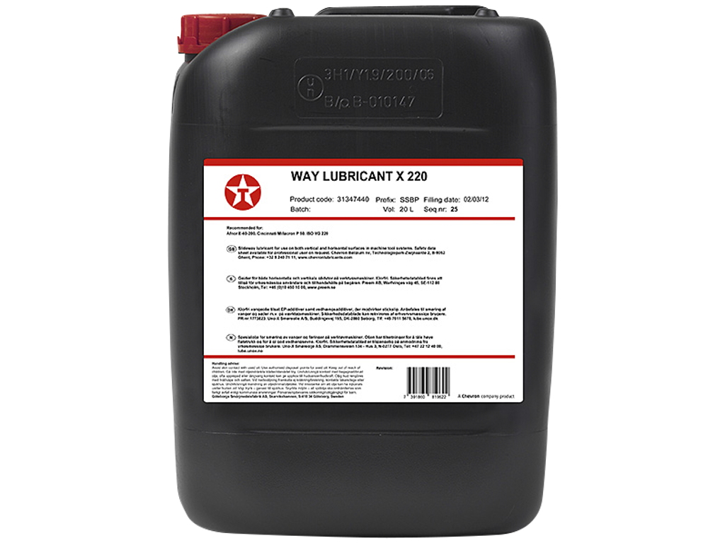 Vangeolie Way lubricant X220 - 20 ltr
