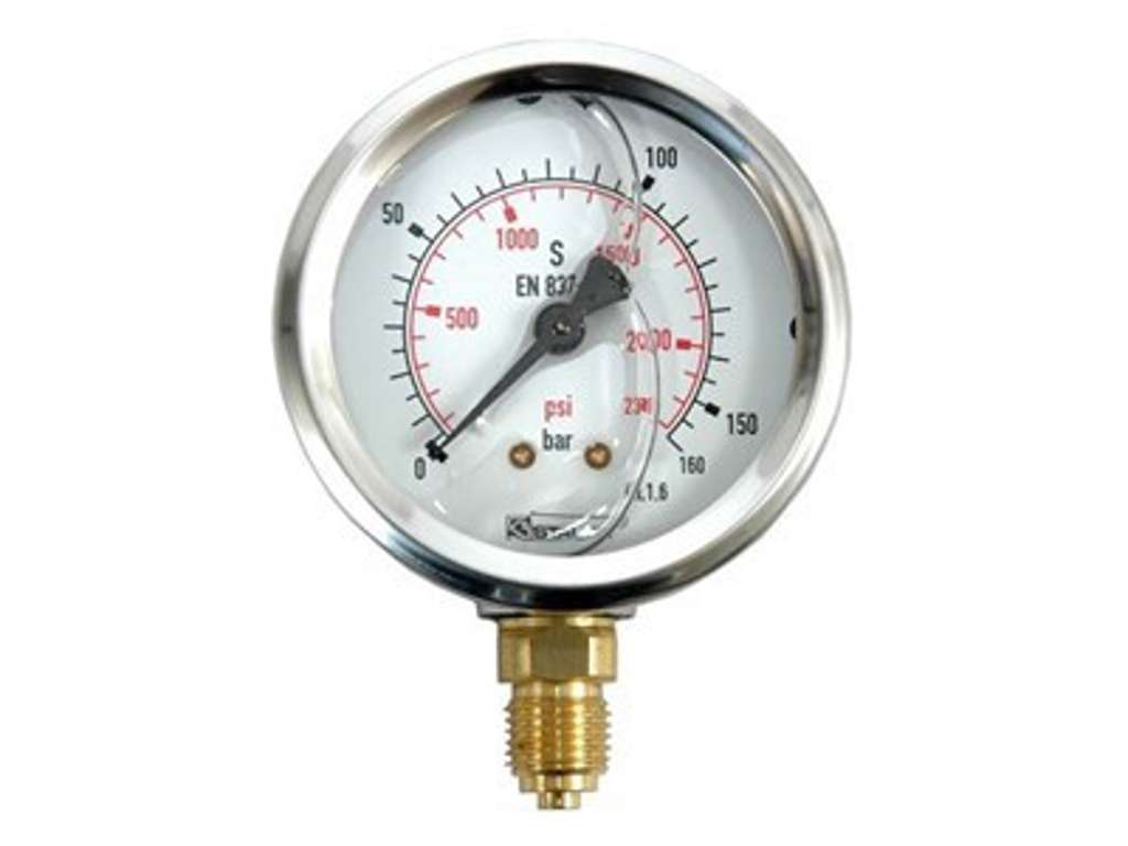 Manometer G100 0-60 Bar glycerinfyldt