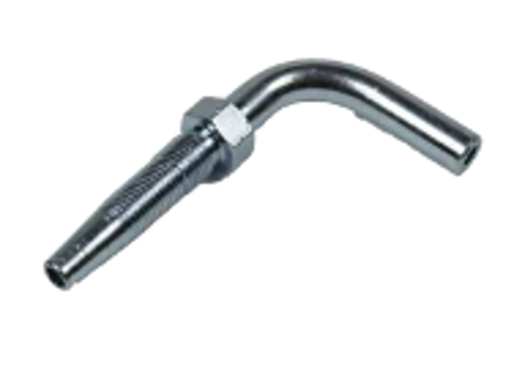 Centralsmøring slangestuds 90gr. Ø4mm