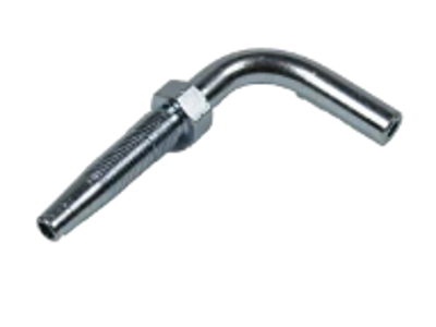 Centralsmøring slangestuds 90gr. Ø4mm