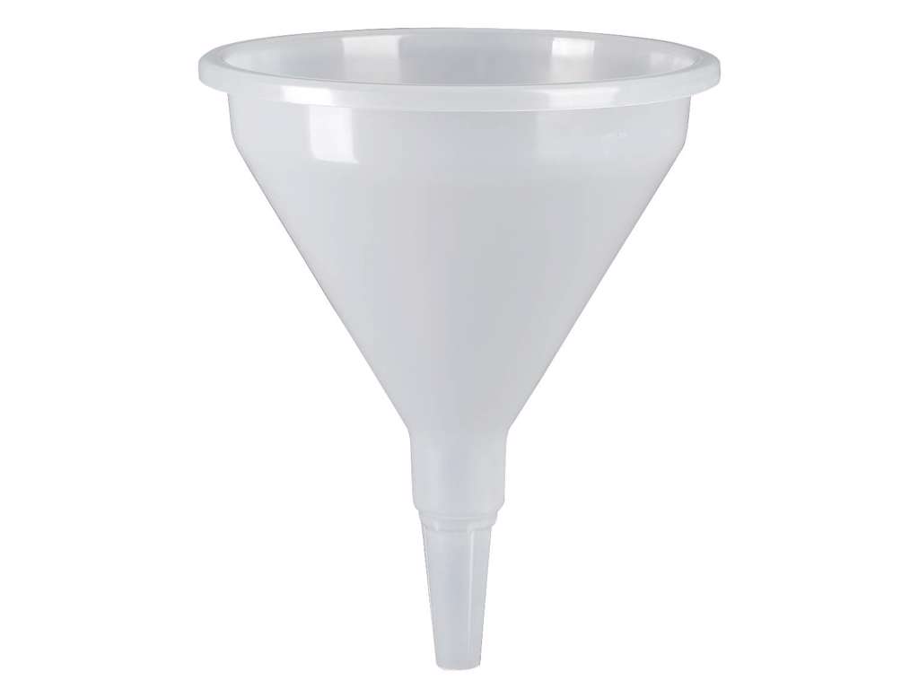 Tragt plast 350mm uden si Hvid Pressol