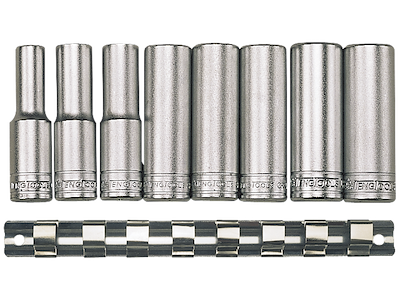 Toppe 1/2"  lange i sæt 13-24 mm 