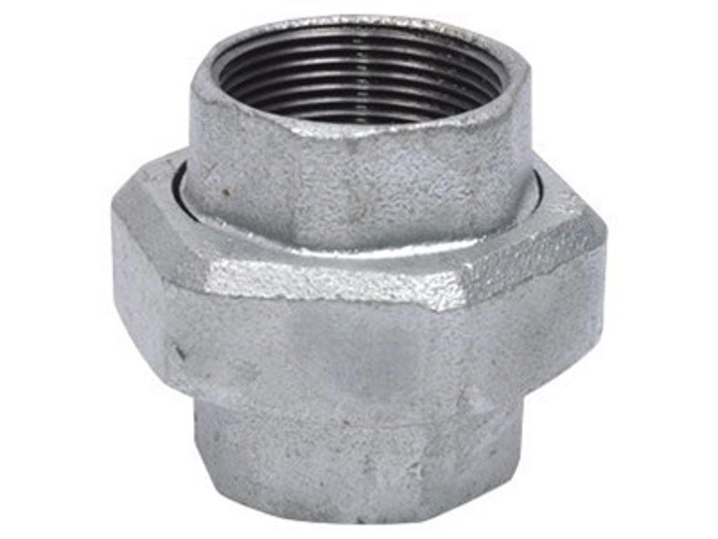 Union 1-1/4"galv m/m