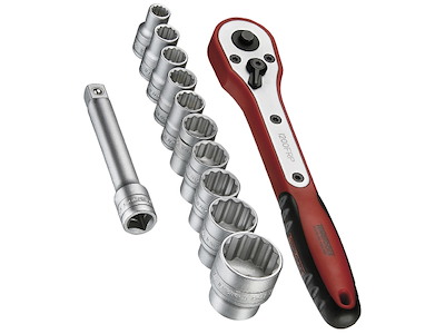 Topnøglesæt 1/2"  M1212N1 Tengtools