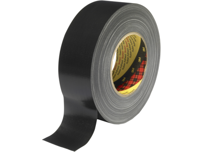 Tape 50mm x 50 mtr Lærred 3M 389 Sort