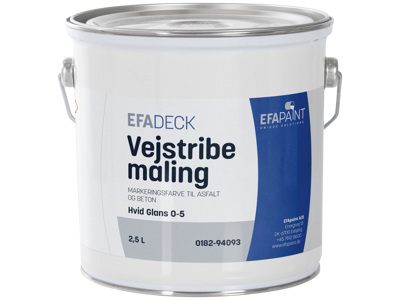 Stribemaling hvid 2,5 Liter Esbjerg