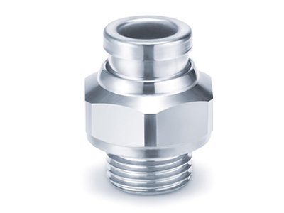 Fitting 10mm x3/8" u/rg lige 316L