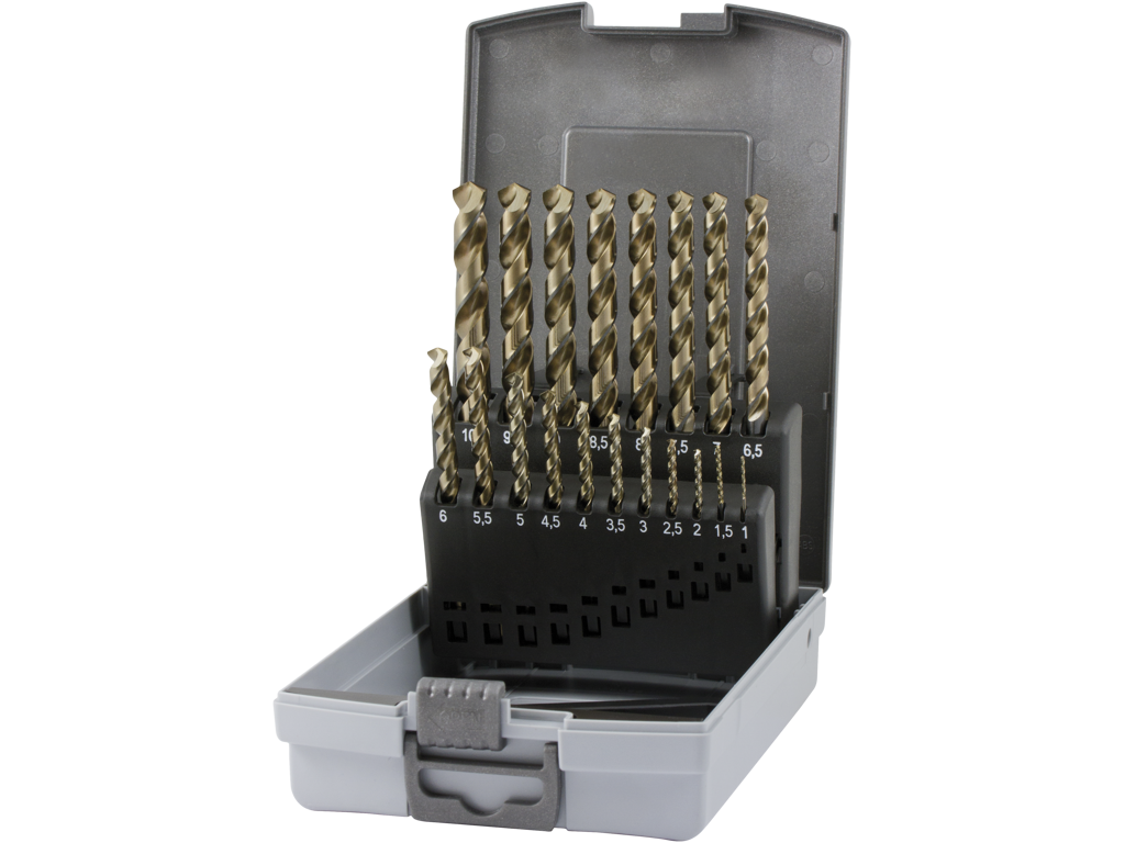 Borkasse m/bor 1-10,0mm HSS CO5 UNI