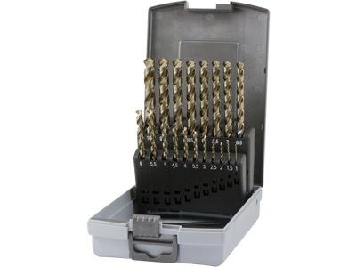 Borkasse m/bor 1-10,0mm HSS CO5 UNI