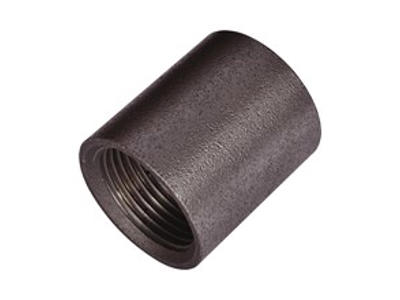 Smedet muffe 1/8" RG Sort