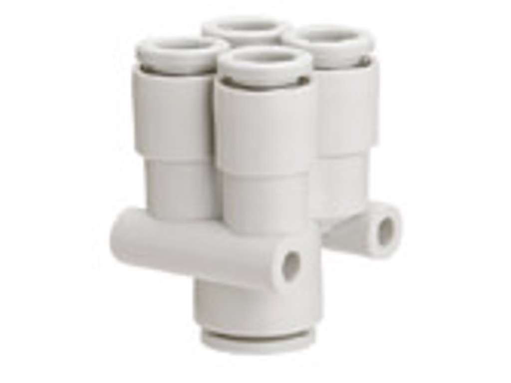 Luftfittings 6+4x4 Y- stykke KQ2UD04-06A