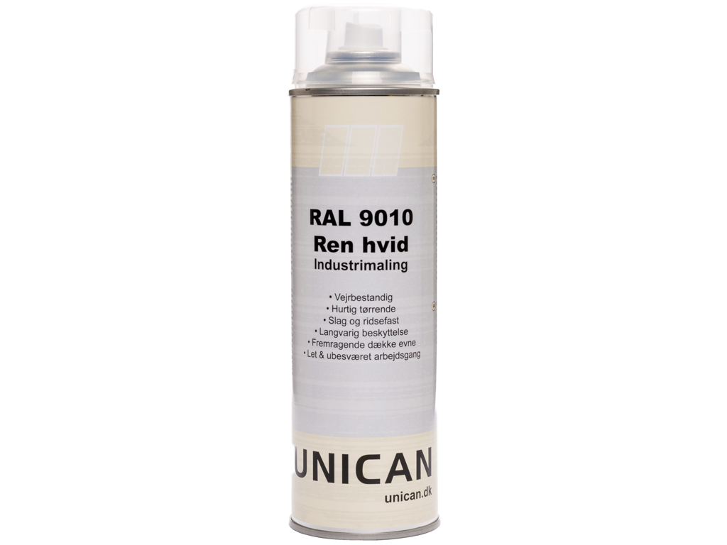 Maling RAL9010 Renhvid spray 500ml