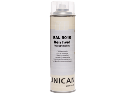 Maling RAL9010 Renhvid spray 500ml