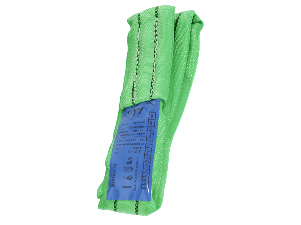 Rundsling Grøn 5/10 mtr