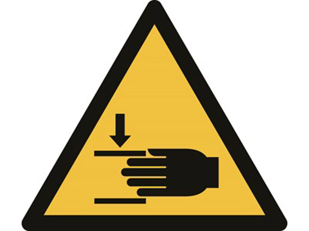 PAS PÅ FINGRENE trekantet