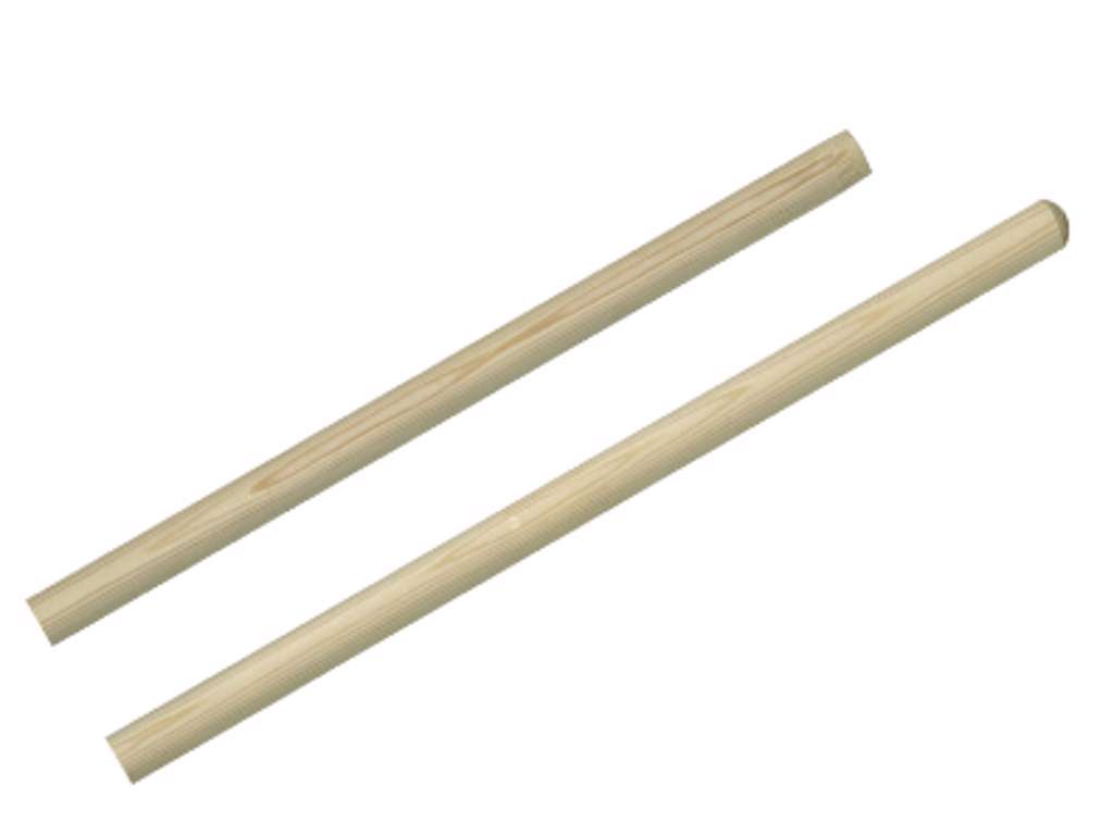 Kosteskaft Træ Ø24x1500mm