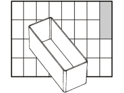 Raaco indsats A9-2 klar 45x40x110 mm