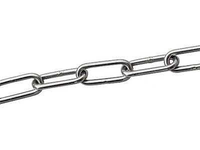 Kæde 3x26mm syrefast DIN 763
