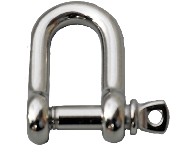 Sjækel D rustfri.  6mm
