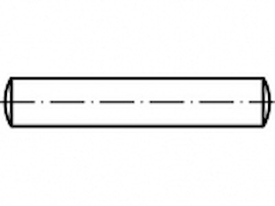 Cylindrisk stift 5,0x12mm DIN 7 tol m6
