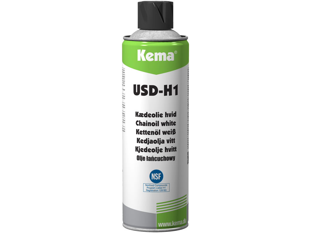 Kema USD-H1 kædeolie hvid 500 ml.