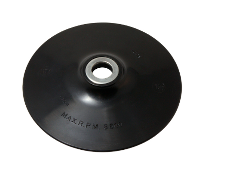 Gummibagskive blød Ø180 Ø22mm hul
