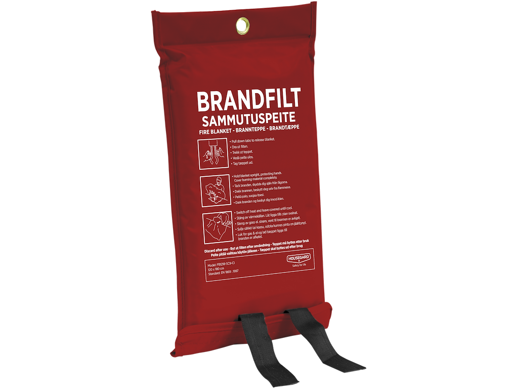 Brandtæppe 1,2 x 1,8 mtr Housegard
