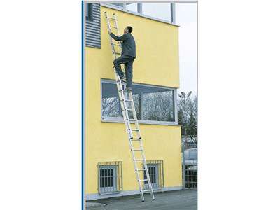 Skydestige 6,1 mtr 2x12 trin vange 73x25
