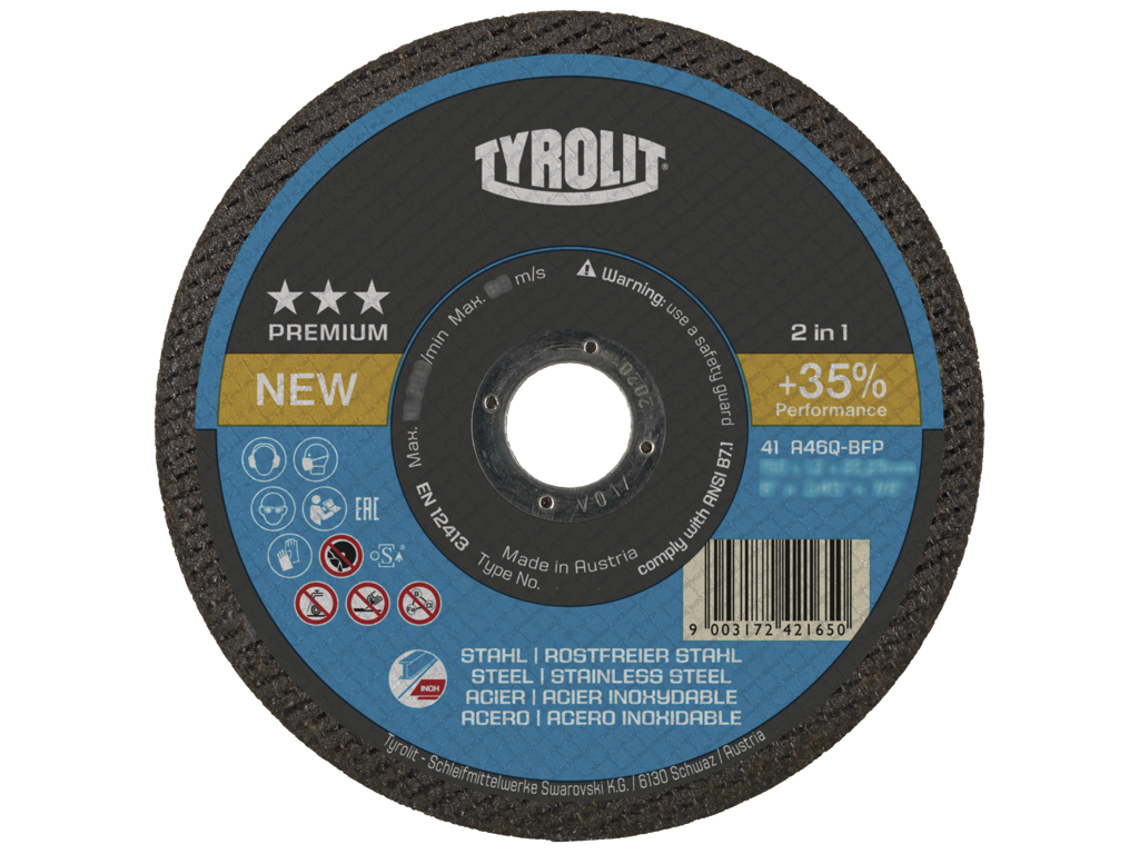 Skæreskive 125x1,0x22 41F A60Q-BFP