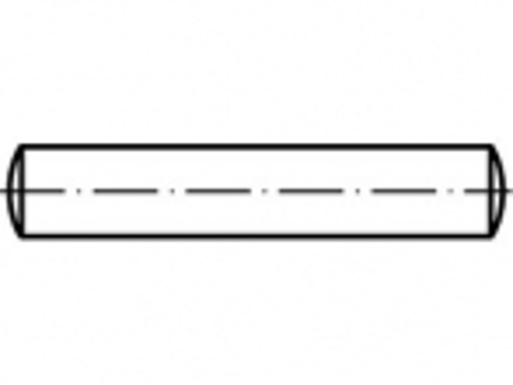 Cylindrisk stift 4,0x12mm A1/A2 tol. m6