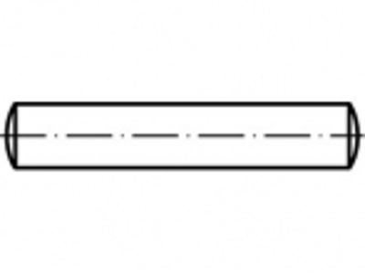 Cylindrisk stift 4,0x12mm A1/A2 tol. m6