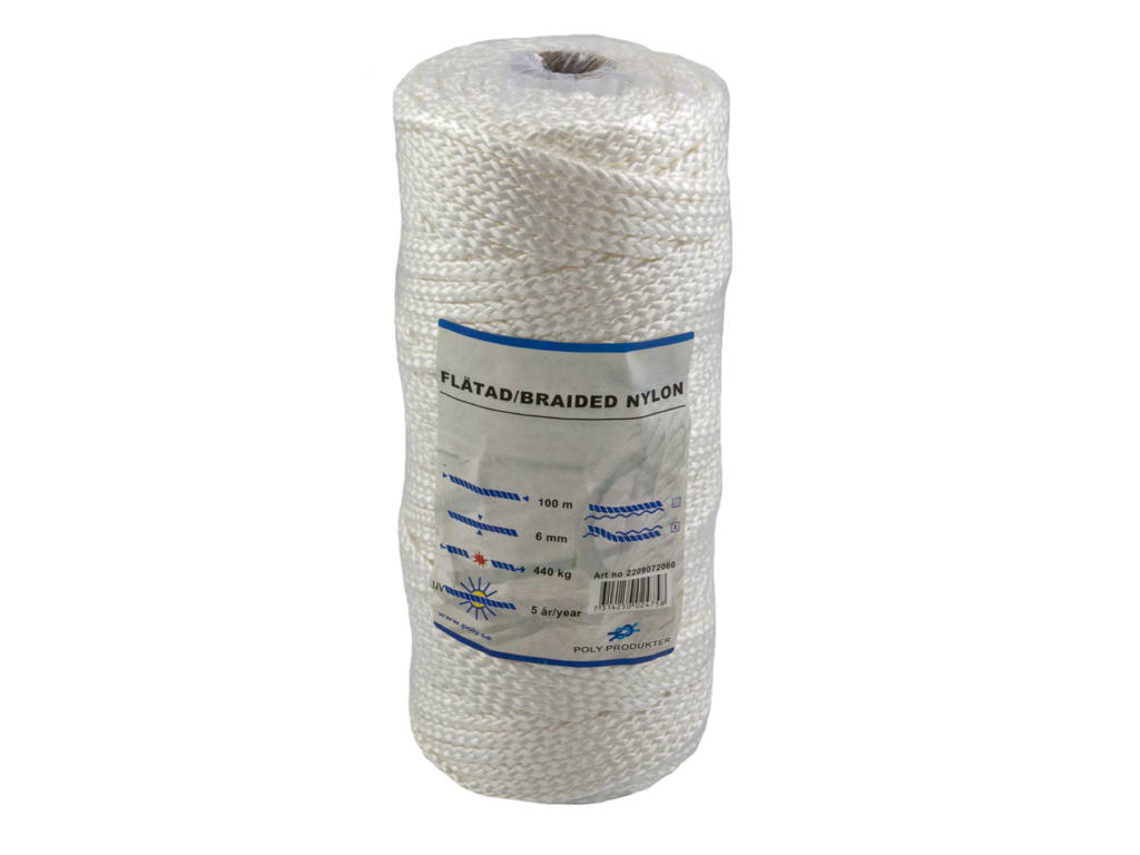 Flagline Nylon 6mm 100 mtr. 