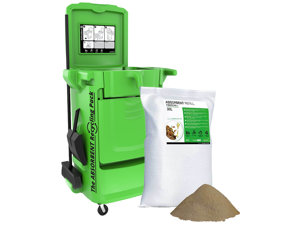 Miljøstation inkl. 30 ltr absorbent