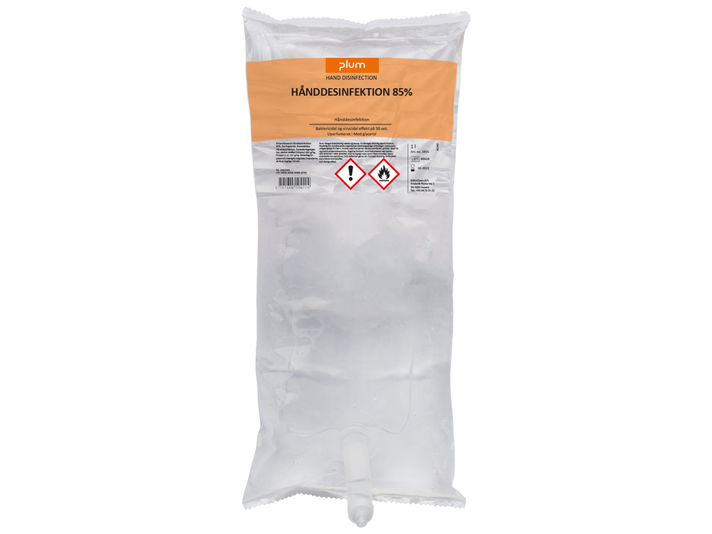 Plum Desinfektion 85% flydende 1,0 L 