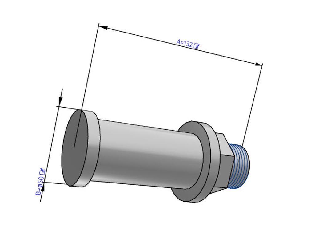 SMC ANA1-10 1/1" lyddæmper 40dB stål