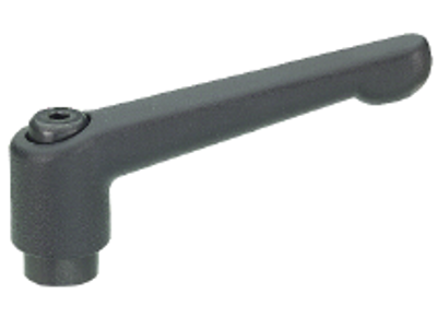 Låsegreb GN300 S45 - M12 stålindsats zin