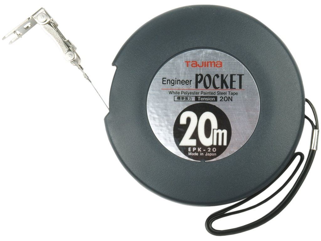Båndmål 20mtr Engineers Pocket Tajima