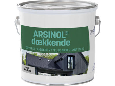 Træbesk. Arsinol Hvid 2,5 lt RAL9010