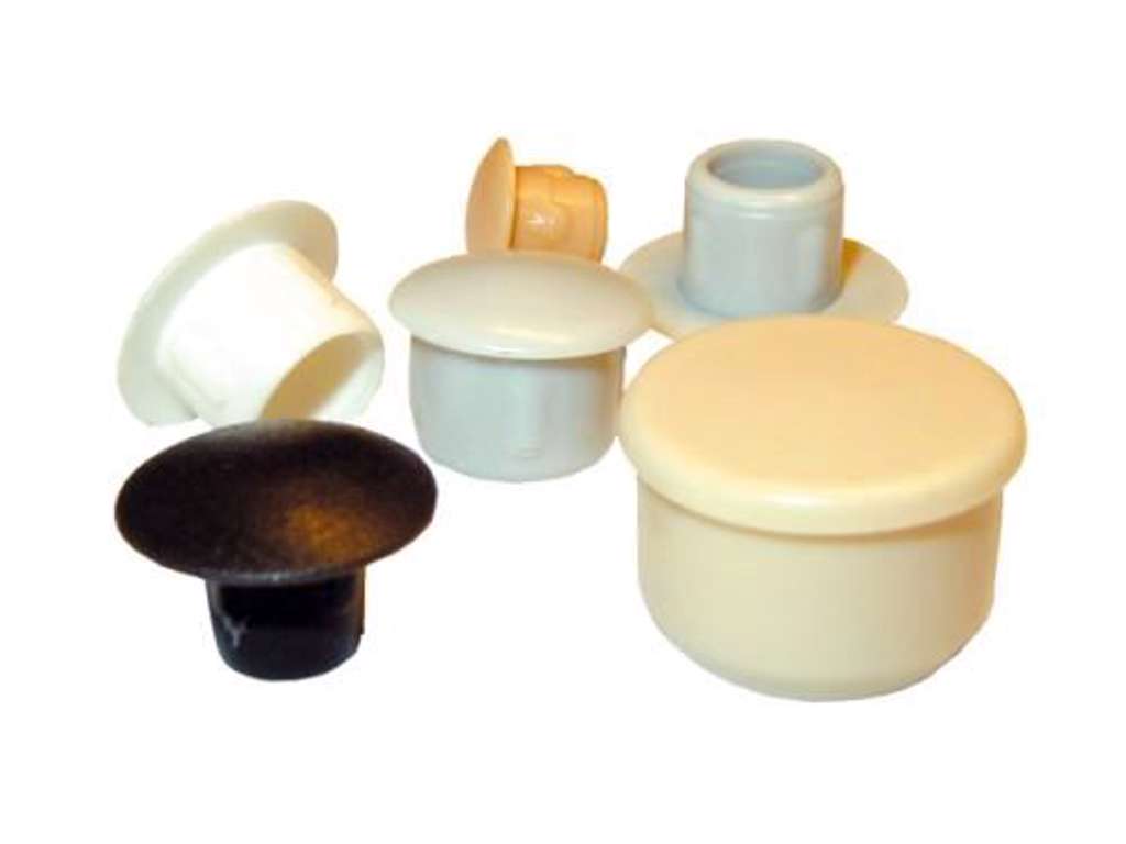 Dækknap sort for 14mm hul