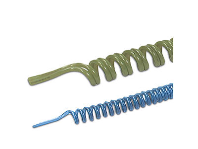 Luftrør Ø6/4mm sort spiral max. 4,0 mtr 