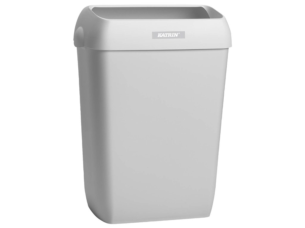 Papirkurv Katrin grå plast 50 ltr