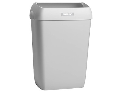 Papirkurv Katrin grå plast 50 ltr