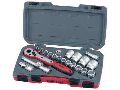 Topnøglesæt 1/2" T1221-6 6 kt. Tengtools