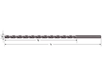 Bor 8,00x250mm HSS lang Dormer A125 